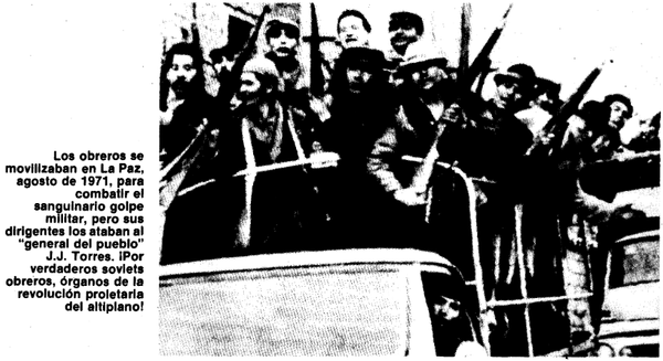 Obreros bolivianos sacuden al frente popular